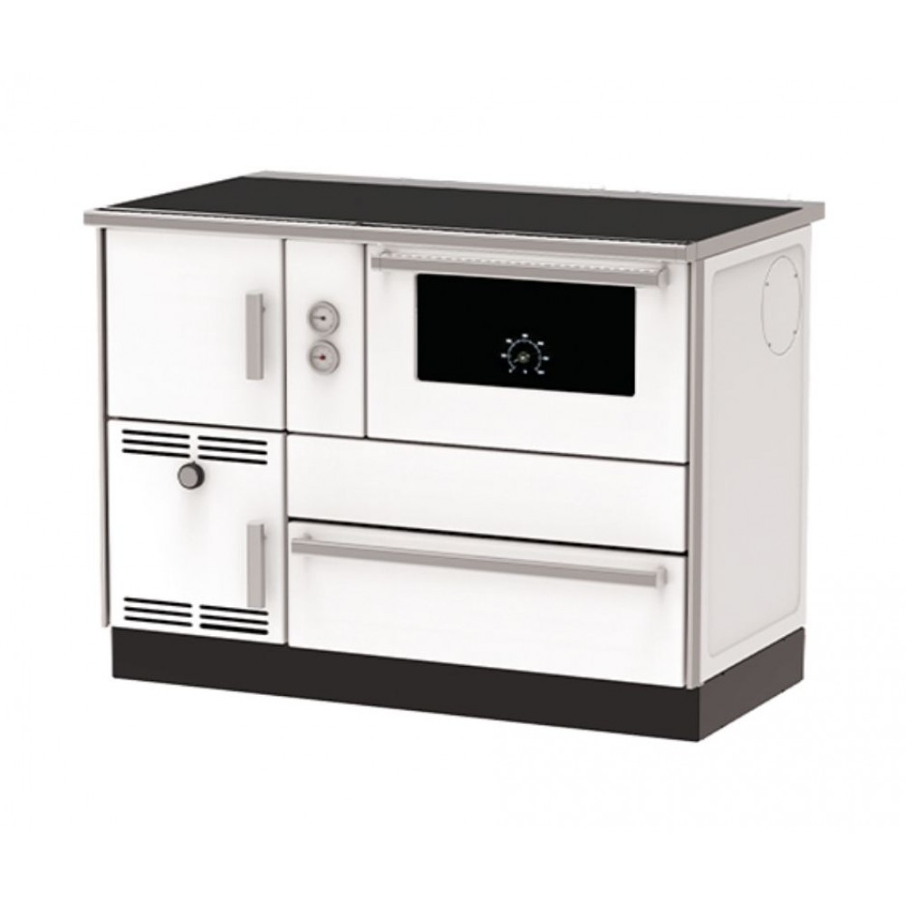 Wood cooker stove with back boiler Alfa Plam Alfa Term 35 White